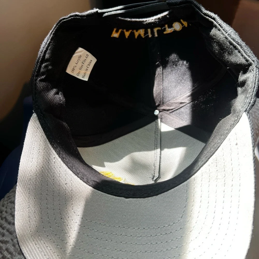 Hamilton Black Cap with Yellow Embroidery